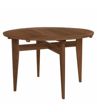 Gubi - B-table dining table walnut - extendable top