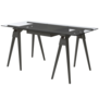 Design House Stockholm - Arco desk black stained - glass table top