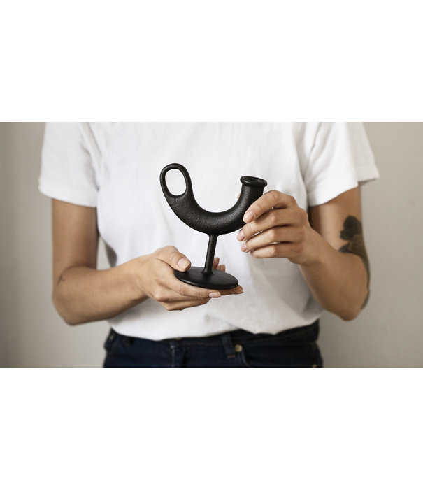 Nedre Foss  Nedre Foss Ildhane Candlestick cast iron