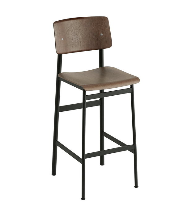 Muuto  Muuto - Loft bar stool - stained dark brown/black