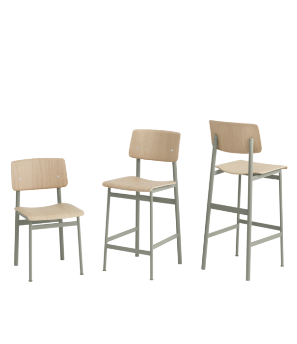 Muuto  Muuto - Loft bar stool - stained dark brown/black