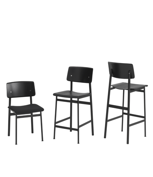 Muuto  Muuto - Loft bar stool - stained dark brown/black