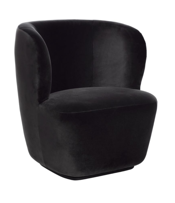 Gubi  Gubi - Stay lounge stoel small - basis swivel voet