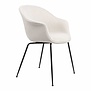 Gubi - Bat dining chair fully upholstered - black conic base