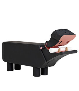 Kay Bojesen  Hippo black with chalk