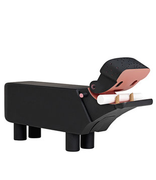 Kay Bojesen  Hippo black with chalk