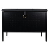 Maze - Frank storage bench black - black leather