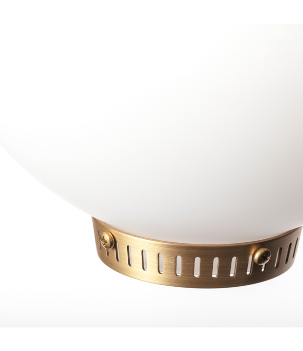Lyfa  Peanut Pendant opal glass, brass