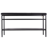 Maze Nancy Shoe Shelf Bench black, black leather