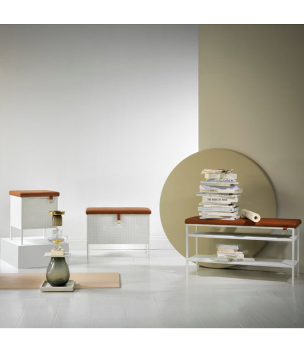 Maze  Maze Nancy Shoe Shelf Bank zwart, zwart leer