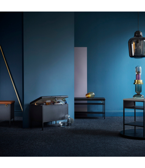 Maze  Maze Nancy Shoe Shelf Bench white, vintage cognac leather