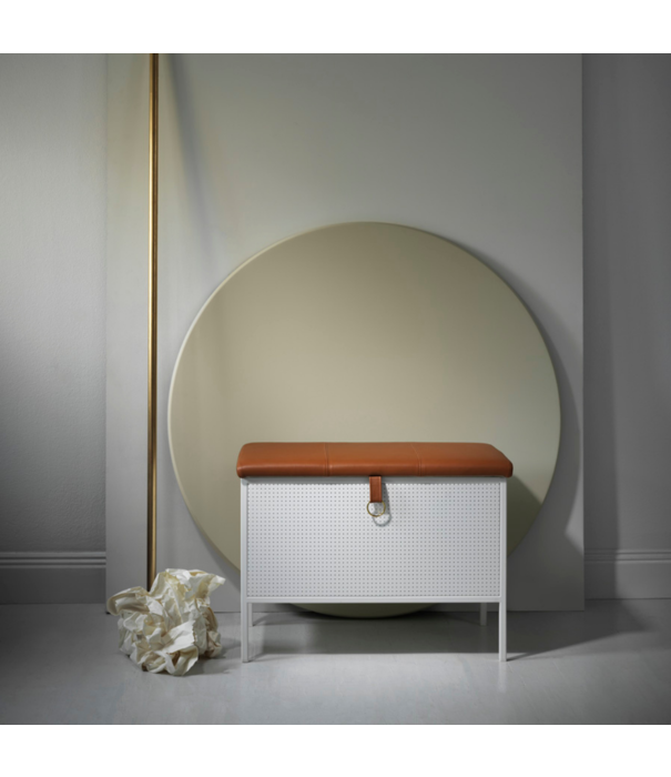 Maze  Maze  Frank Storage Bench black, black leather