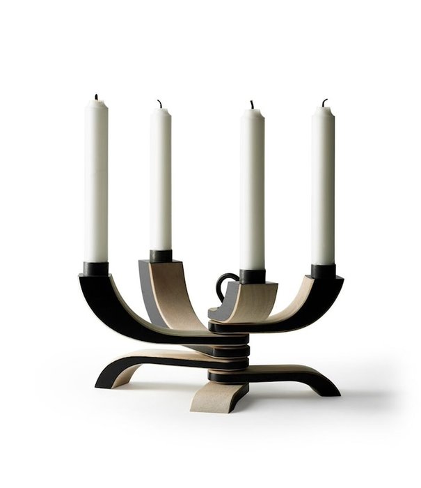 Design House Stockholm  Design House Stockholm - Nordic Light 4 arm candle holder white