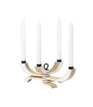 Design House Stockholm - Nordic Light 4 arm candle holder white