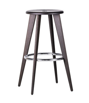 Vitra Tabouret Haut Barkruk  donker eiken H78