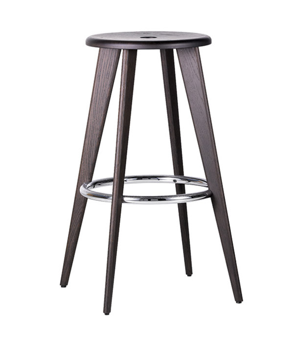 Vitra  Vitra Tabouret Haut Barkruk  donker eiken H78