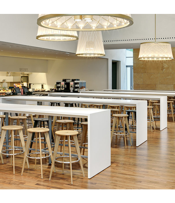 Vitra  Vitra Tabouret Haut Barkruk naturel eiken H78