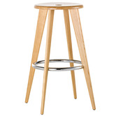 Vitra Tabouret Haut Barkruk naturel eiken H78