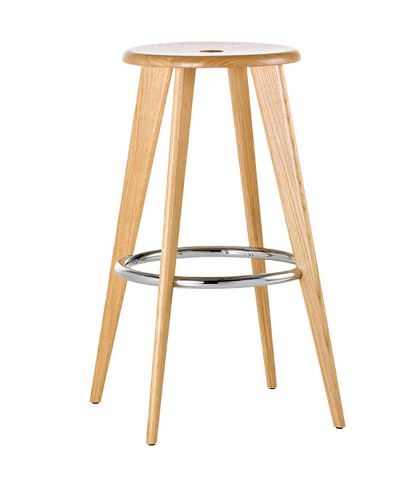 Vitra  Vitra Tabouret Haut Bar Stool natural oak H78