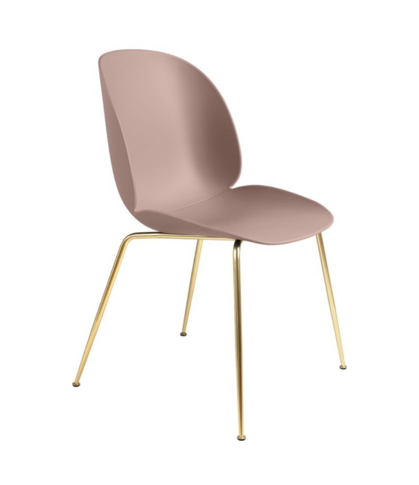 Gubi  Beetle Dining Chair, brass conic base
