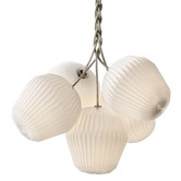 Model 130 Bouquet 5 Chandelier, linen cord