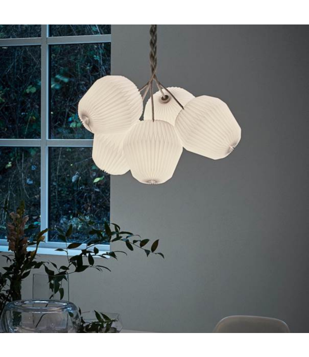 Le klint  Model 130 Bouquet 5 Chandelier, linen cord