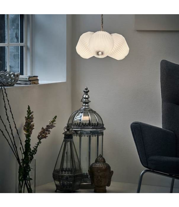 Le klint  Model 130 Bouquet Pendant, linen cord