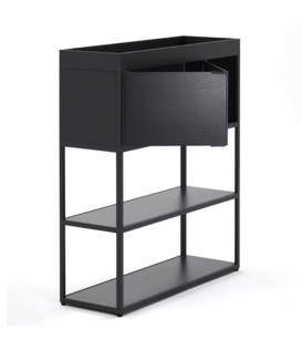 Hay NO Dressoir charcoal 4 laags met sliding door en tray top