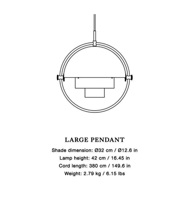 Gubi   Multi - Lite Pendant  black brass