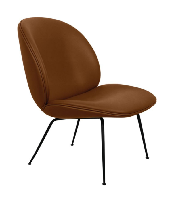 Gubi  Gubi - Beetle lounge chair upholstered - base black