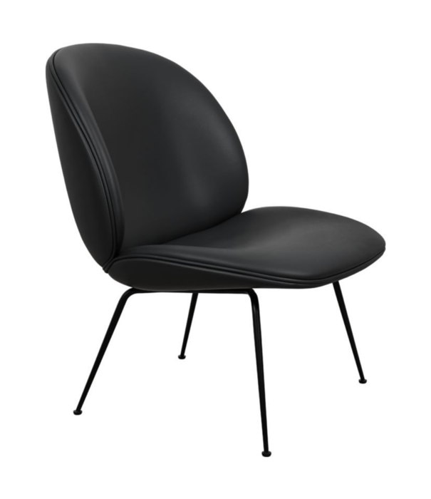 Gubi  Gubi - Beetle lounge chair upholstered - base black