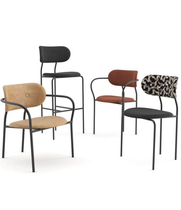 Gubi  Coco Lounge Stoel Eero Special 106,  zwart frame