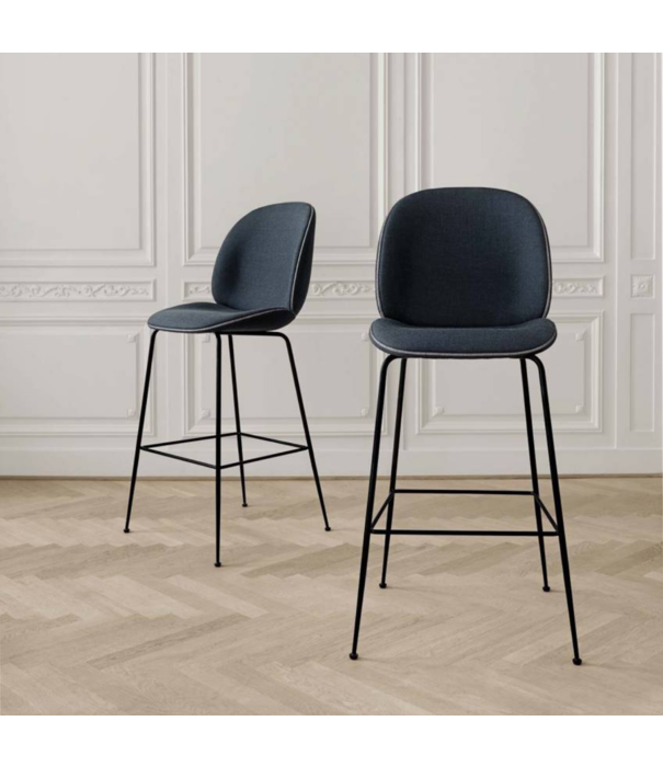 Gubi  Gubi - Beetle barstool fully upholstered - conic base 75