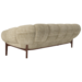 solid walnut - upholstery Kvadrat Sahco Zero 0001
