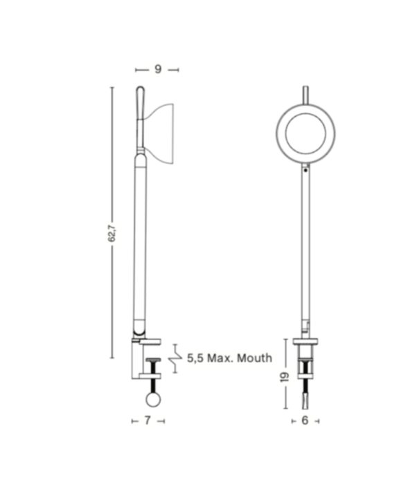 Hay  Hay - PC double arm desk lamp with clamp