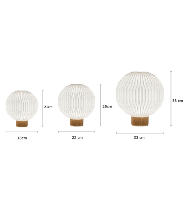 Le klint  Model 375 Tafellamp Small, eiken, messing
