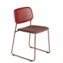 Hay - Soft Edge P10 chair sled base - seat upholstered