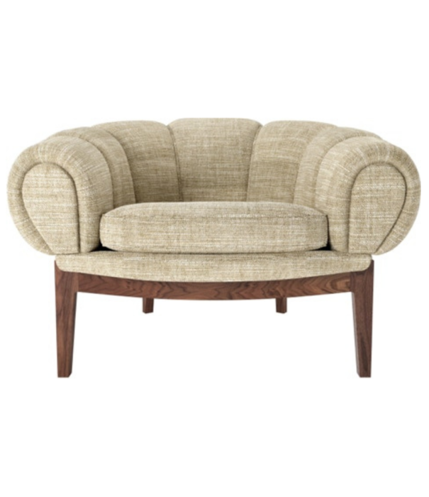 Gubi  Croissant Lounge Chair, wood base