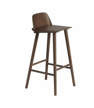 Muuto - Nerd Bar Stool stained dark brown