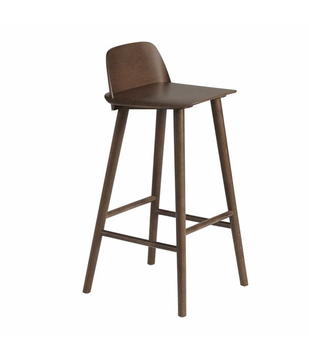 Muuto  Muuto - Nerd barstool stained dark brown