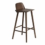 Muuto - Nerd barstool stained dark brown