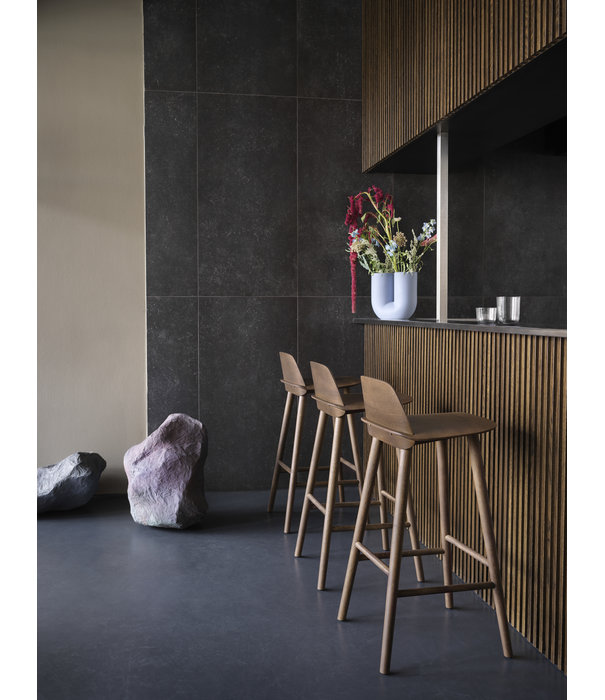 Muuto  Muuto Nerd Bar Stool stained dark brown