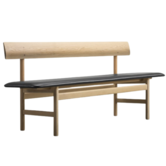 Fredericia - Mogensen 3171 bench oak - leather