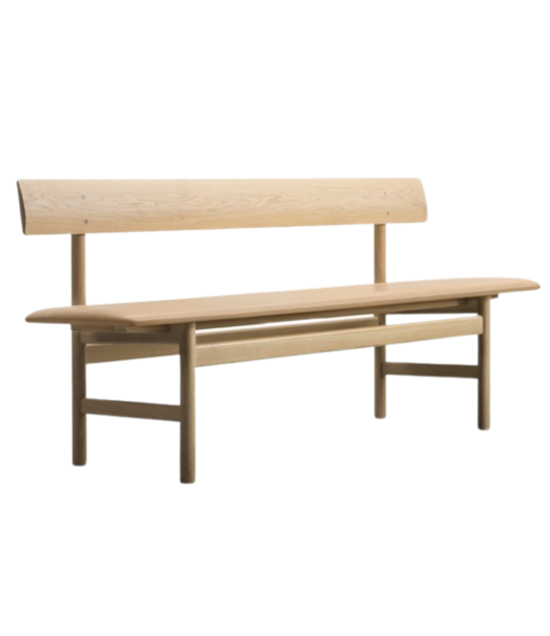 Fredericia  Fredericia - Mogensen 3171 bench oak - leather