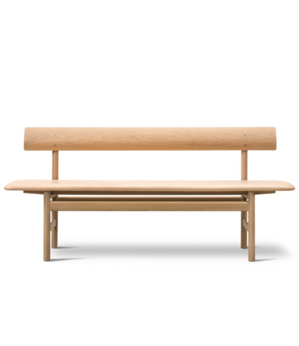 Fredericia  Fredericia - Mogensen 3171 bench oak - leather