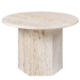 Gubi - Epic coffee table round travertine Ø60