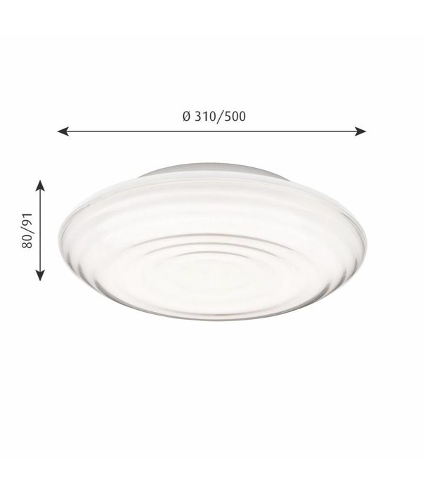 Louis Poulsen  Ripls Wall  - Ceiling Lamp opal