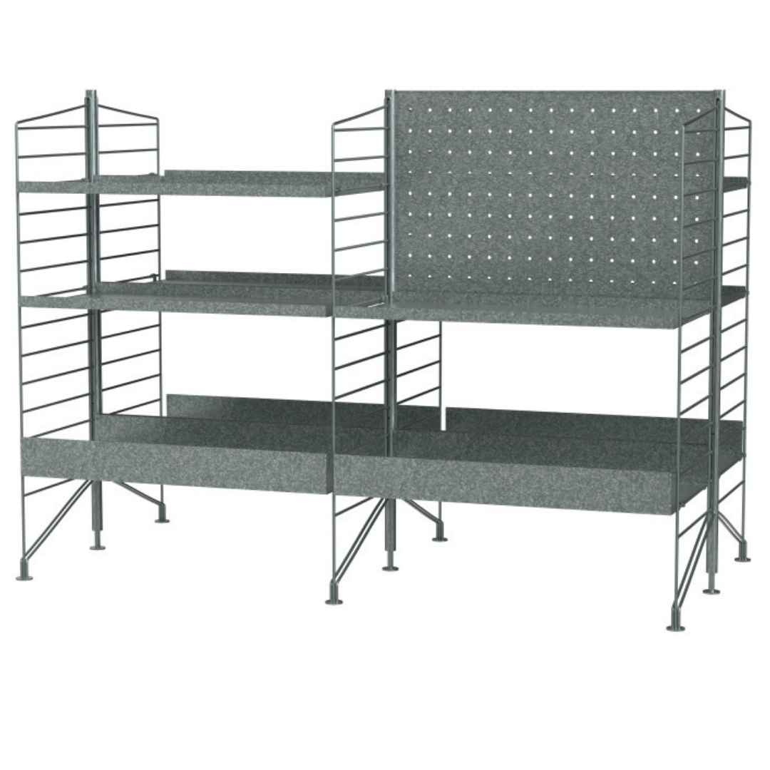 String Outdoor Kast combinatie L Galvanized - Nordic New