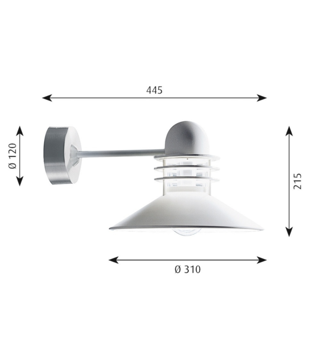 Louis Poulsen  Louis Poulsen - Nyhavn outdoor muurlamp