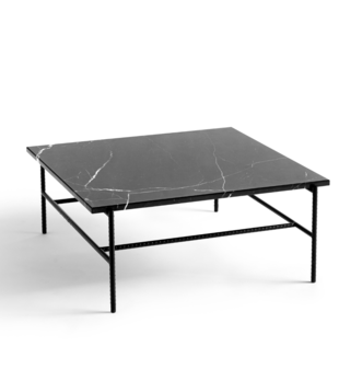 Hay - Rebar coffee table black marble 80 x 84